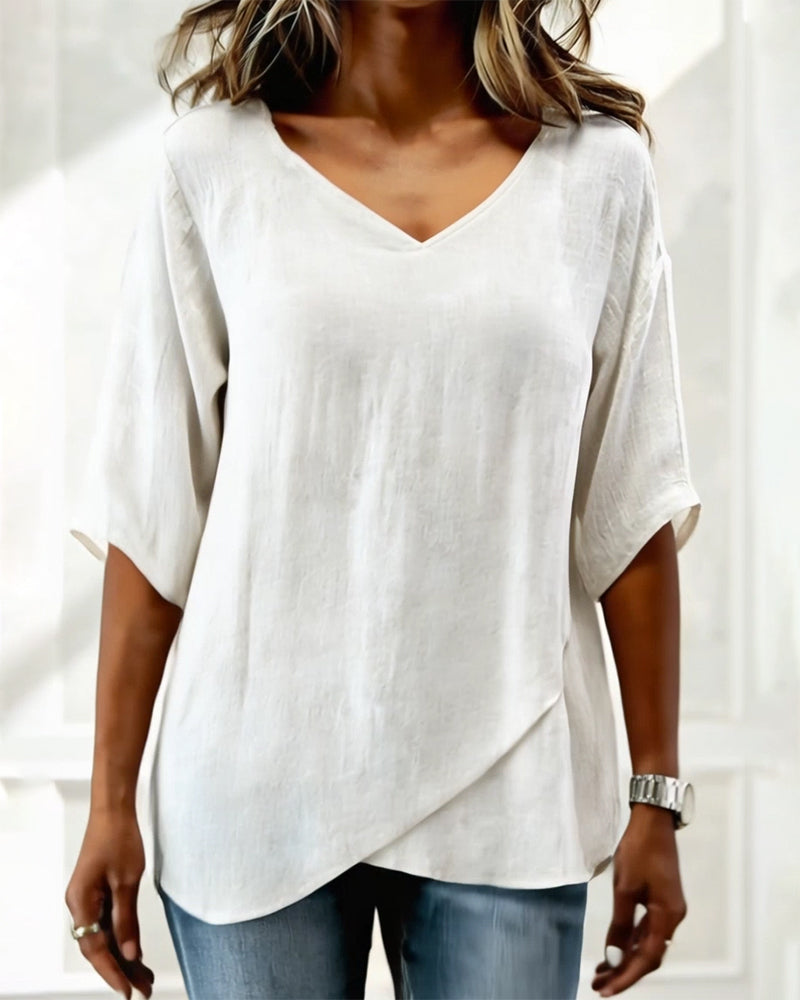 Donna V-Neck Blouse 7