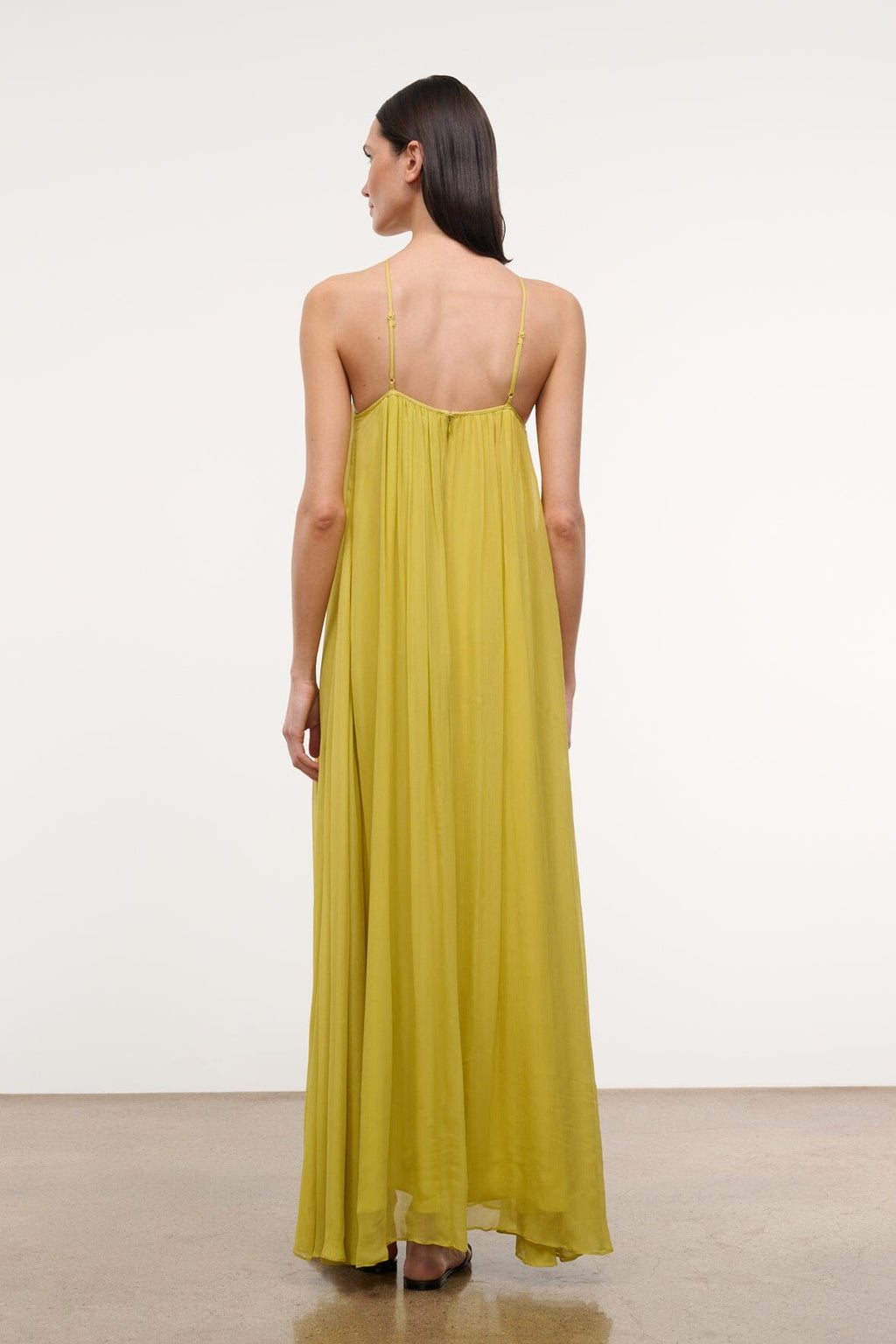 Dasha Dress Sleeveless Halter-Neck Sundress with Cross-Over Straps in Blue 4