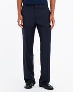 Dorian Relaxed Fit Mens Chinos Blue Stretch Wool Canvas 1