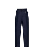 Eamon Chino Trousers Relaxed Fit Linen Drawstring Waist Blue 3