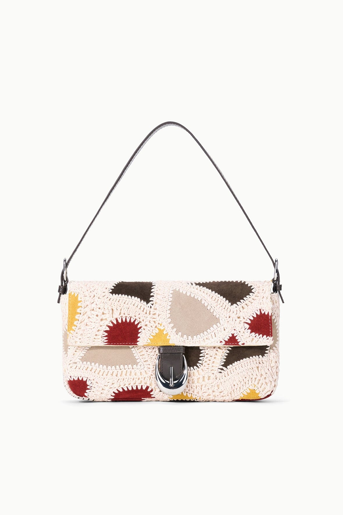Eamon HARLOW BAG Suede Patchwork with Moon Buckle 0