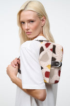 Eamon HARLOW BAG Suede Patchwork with Moon Buckle 1