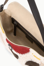 Eamon HARLOW BAG Suede Patchwork with Moon Buckle 4