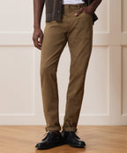 Eamon Slim Fit Chino Pants Stretch Twill 5-Pocket Design 1