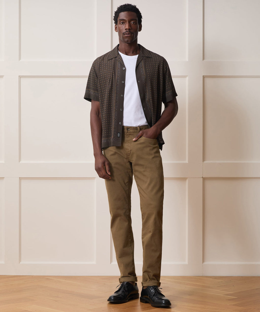 Eamon Slim Fit Chino Pants Stretch Twill 5-Pocket Design 2