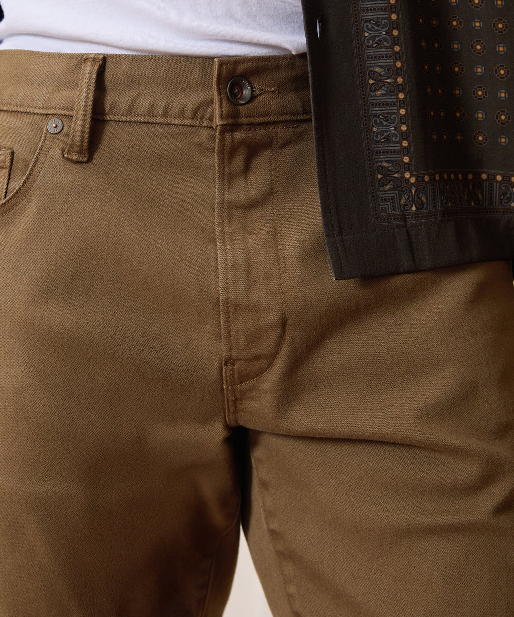 Eamon Slim Fit Chino Pants Stretch Twill 5-Pocket Design 3