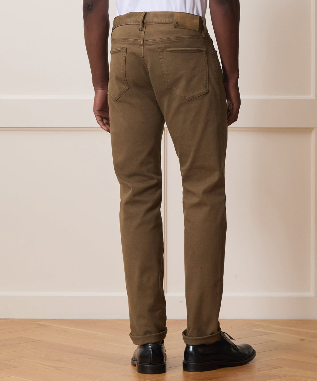 Eamon Slim Fit Chino Pants Stretch Twill 5-Pocket Design 4