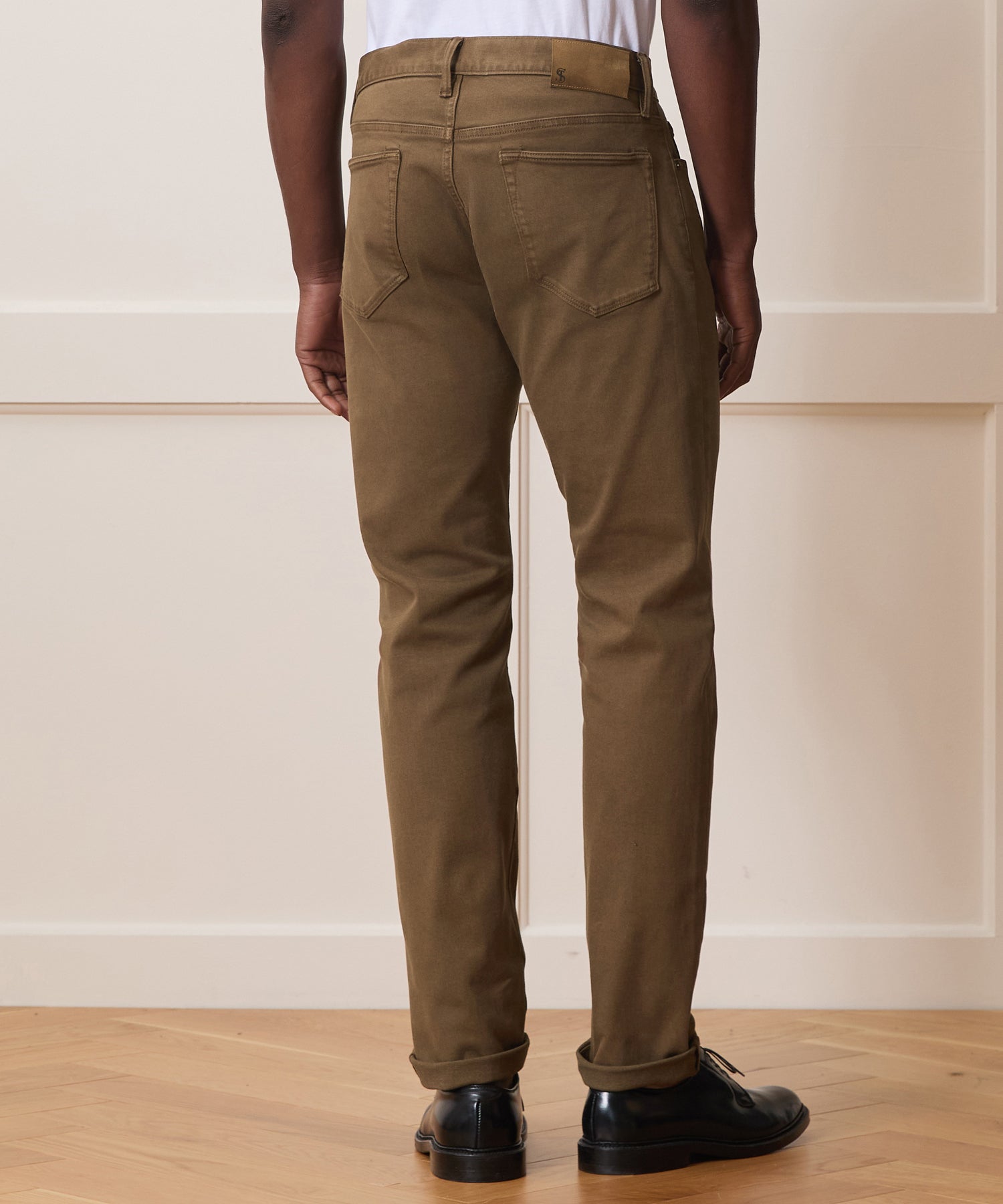 Eamon Slim Fit Chino Pants Stretch Twill 5-Pocket Design 4