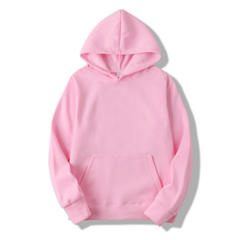 Men's pullover hoodie with a drawstring hood and kangaroo pocket.