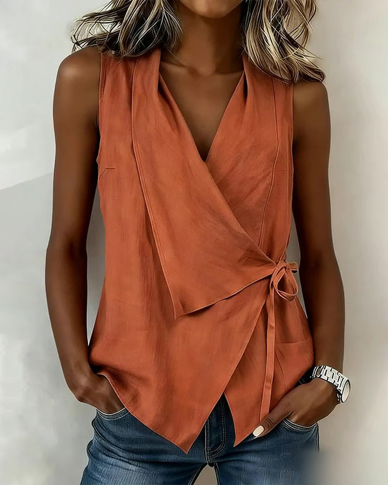 Elegant Bow Detail Top 0