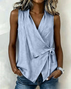 Elegant Bow Detail Top 8