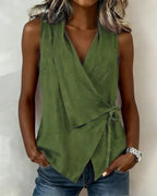 Elegant Bow Detail Top 9