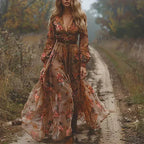 Jennifer | Women’s Summer Boho Ruffled Maxi Dress