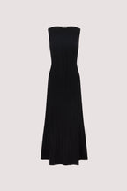 Elinor DOVE Black Sleeveless Ribbed Knit Maxi Dress for Women 5