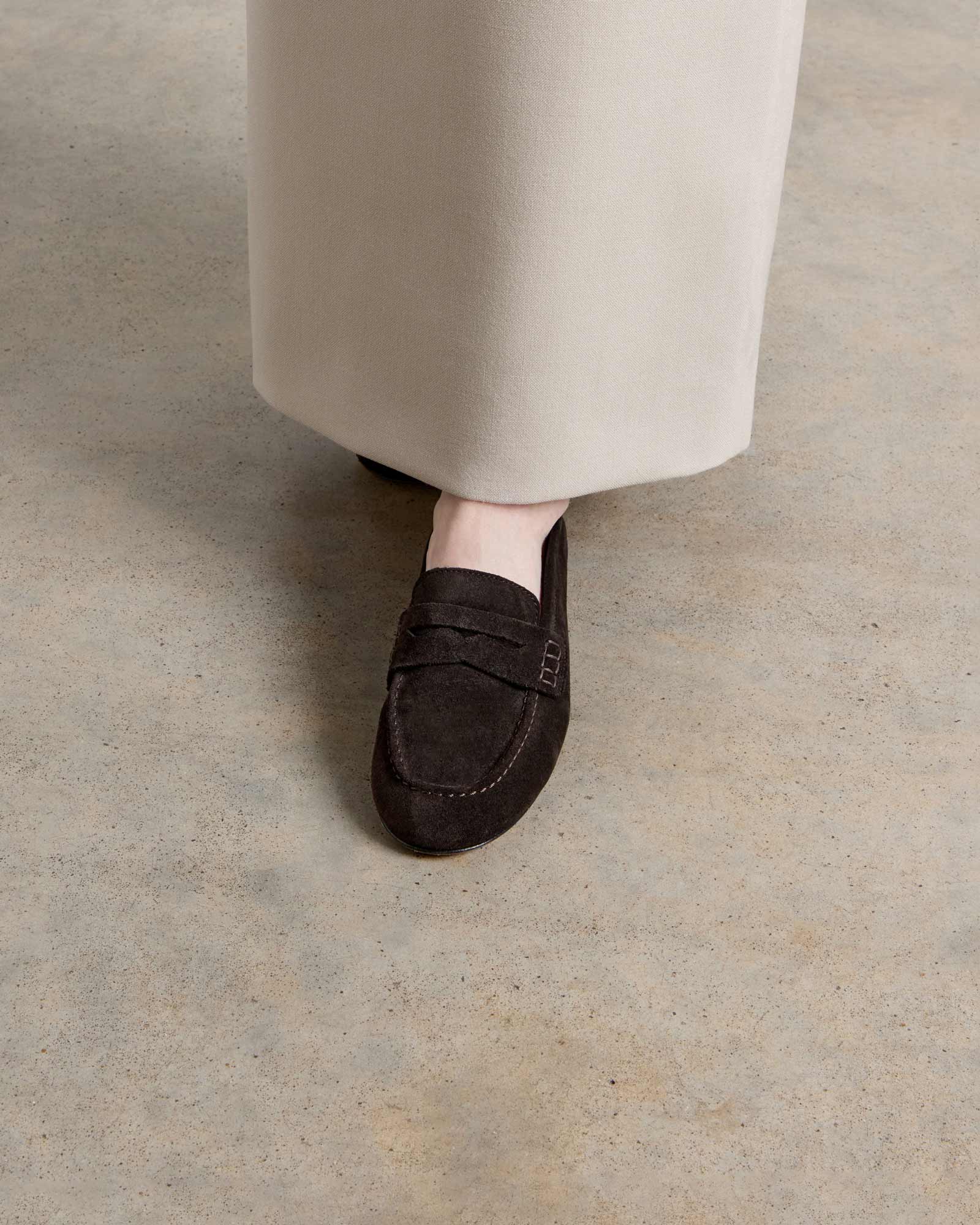 Elric Balla Loafer Espresso Suede Low Heel Slip-On for Men 3