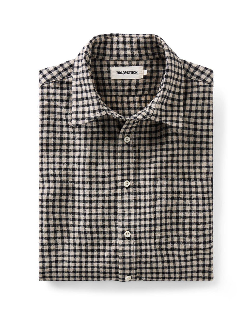 Elric Men's Shirt Breaker Gingham Organic Cotton Linen 0