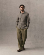 Elric Men's Shirt Breaker Gingham Organic Cotton Linen 2