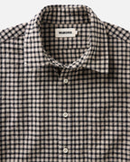 Elric Men's Shirt Breaker Gingham Organic Cotton Linen 4