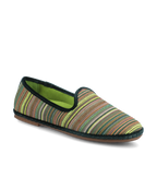 Elric Slip-On Shoes Royal Green Multi Stripe Grosgrain Espadrille 0