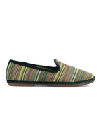 Elric Slip-On Shoes Royal Green Multi Stripe Grosgrain Espadrille 2