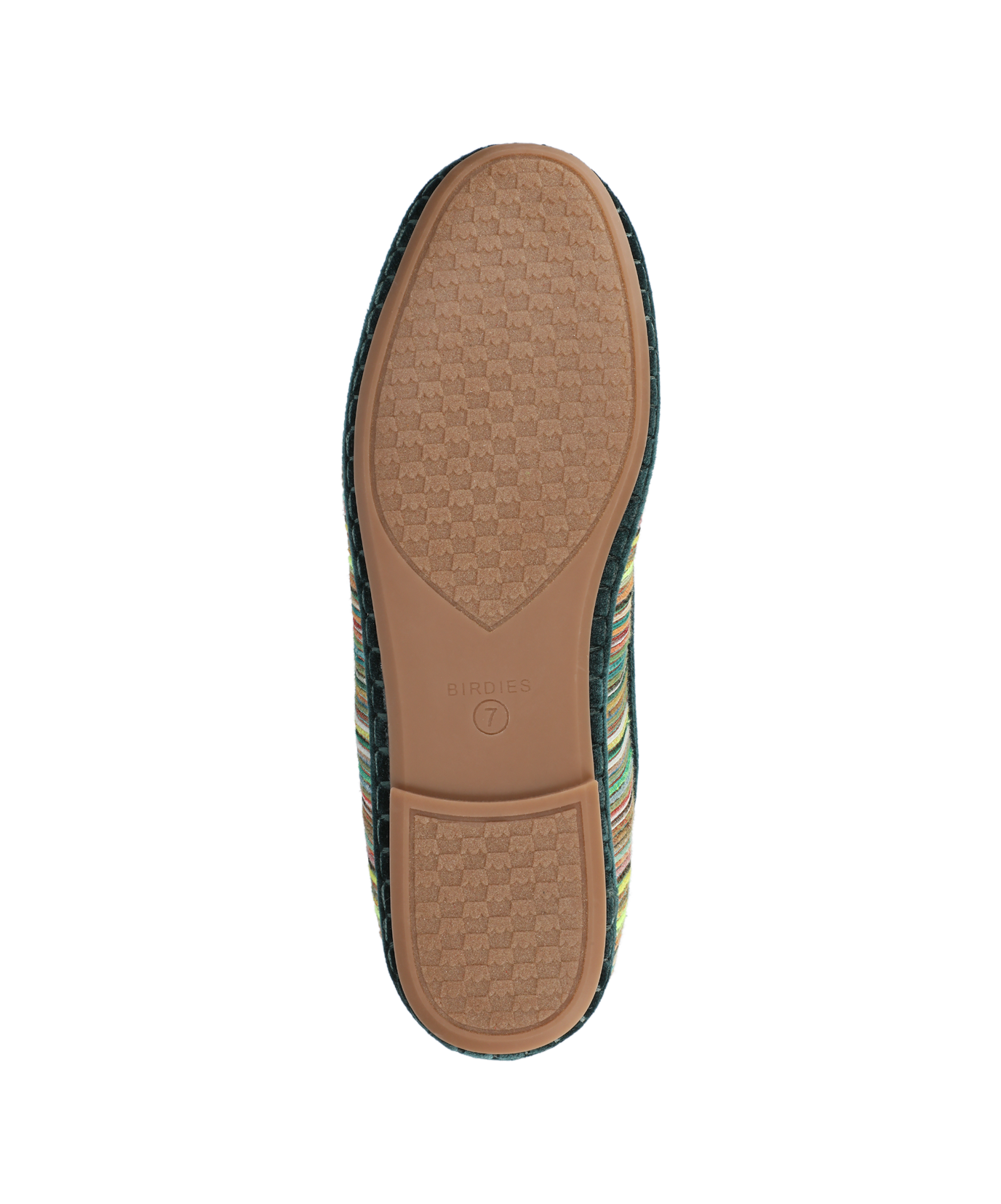 Elric Slip-On Shoes Royal Green Multi Stripe Grosgrain Espadrille 4
