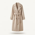 Evely wool-like trench coat for women, beige