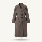 Evely wool-like trench coat for women, black