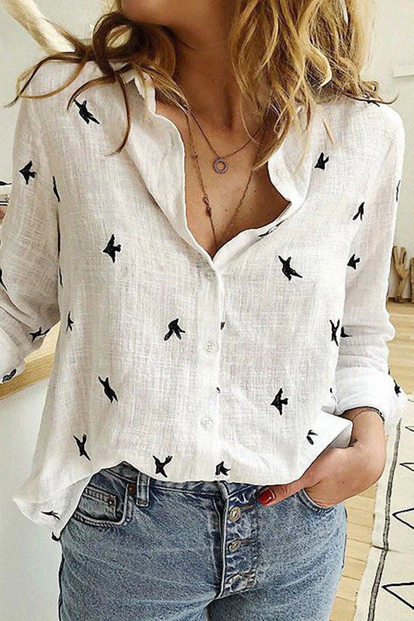 Flora cotton linen top in soft white, featuring a relaxed, casual style with a lightweight, breathable fabric. 0