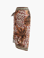 Floral Knotted Beach Cover Up 1
