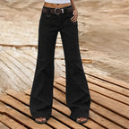 Olive green cargo trousers with a relaxed fit and multiple pockets for a practical, casual style. 1