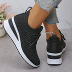 Giselle Orthopedic Sneakers in navy blue, featuring a modern sporty design with cushioned support. 5