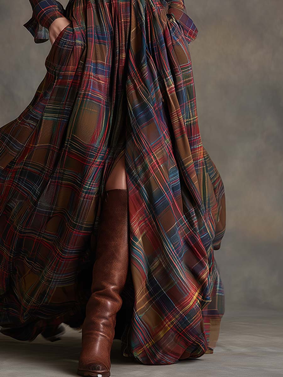 Harper belted shirt dress, red, skirt detail