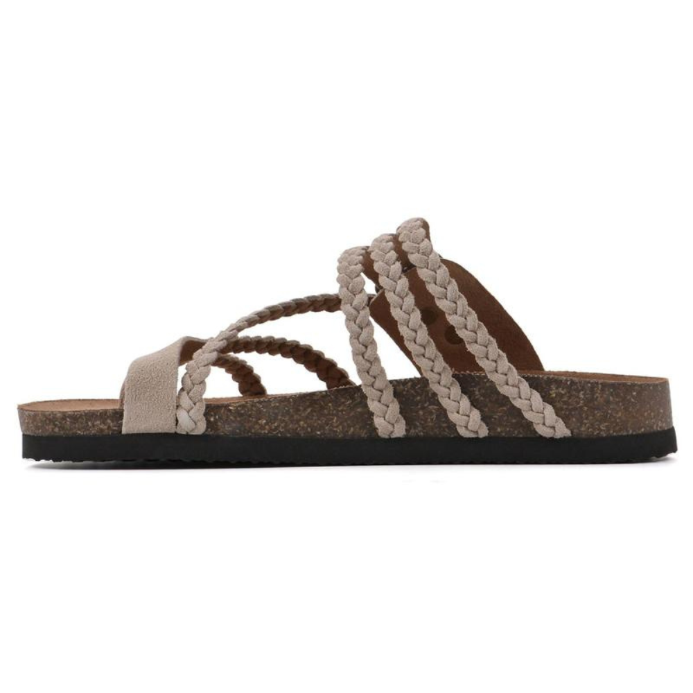 Hayleigh Braided Cork Sandals 5