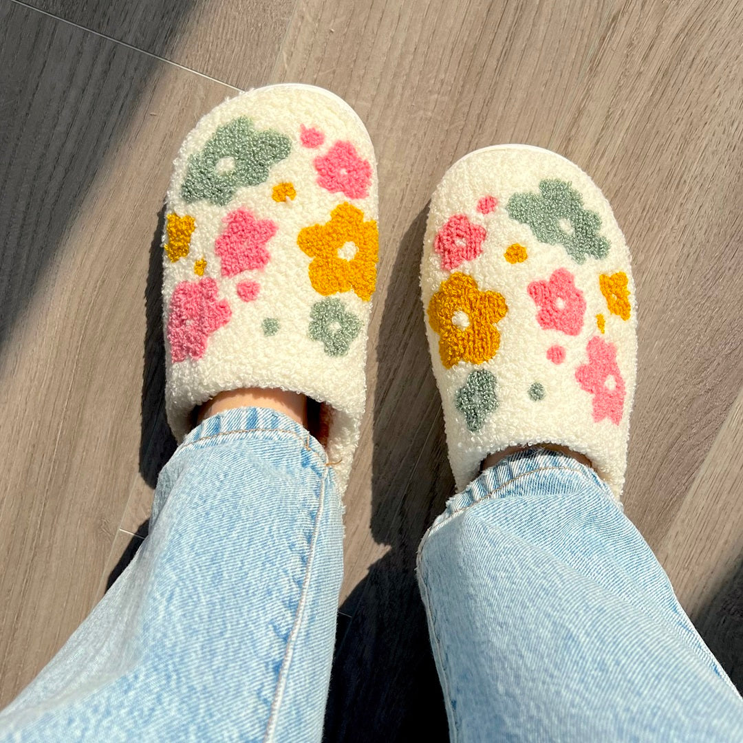 Ethel | Floral Comfort Slippers for Women