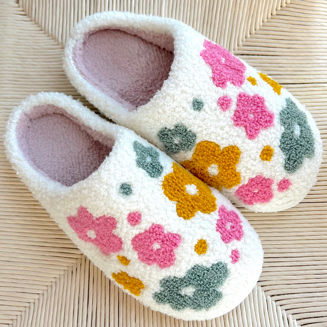 Ethel | Floral Comfort Slippers for Women
