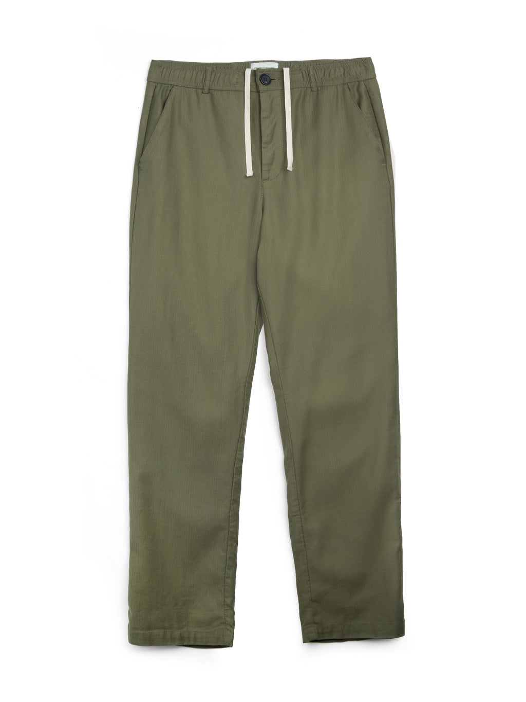 Isidore Drawstring Trousers Men's Relaxed Fit Cotton-Linen Blend 0