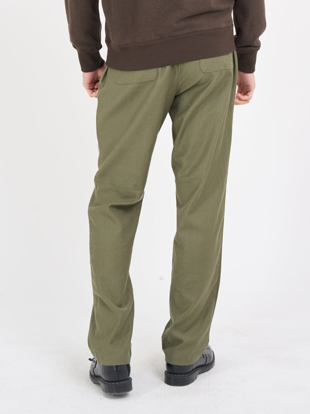 Isidore Drawstring Trousers Men's Relaxed Fit Cotton-Linen Blend 2
