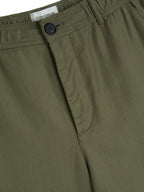 Isidore Drawstring Trousers Men's Relaxed Fit Cotton-Linen Blend 3