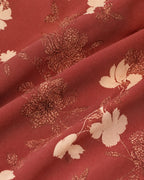 A red floral maxi dress featuring a square neckline and sleeveless design, showcasing a vibrant and feminine style. 5