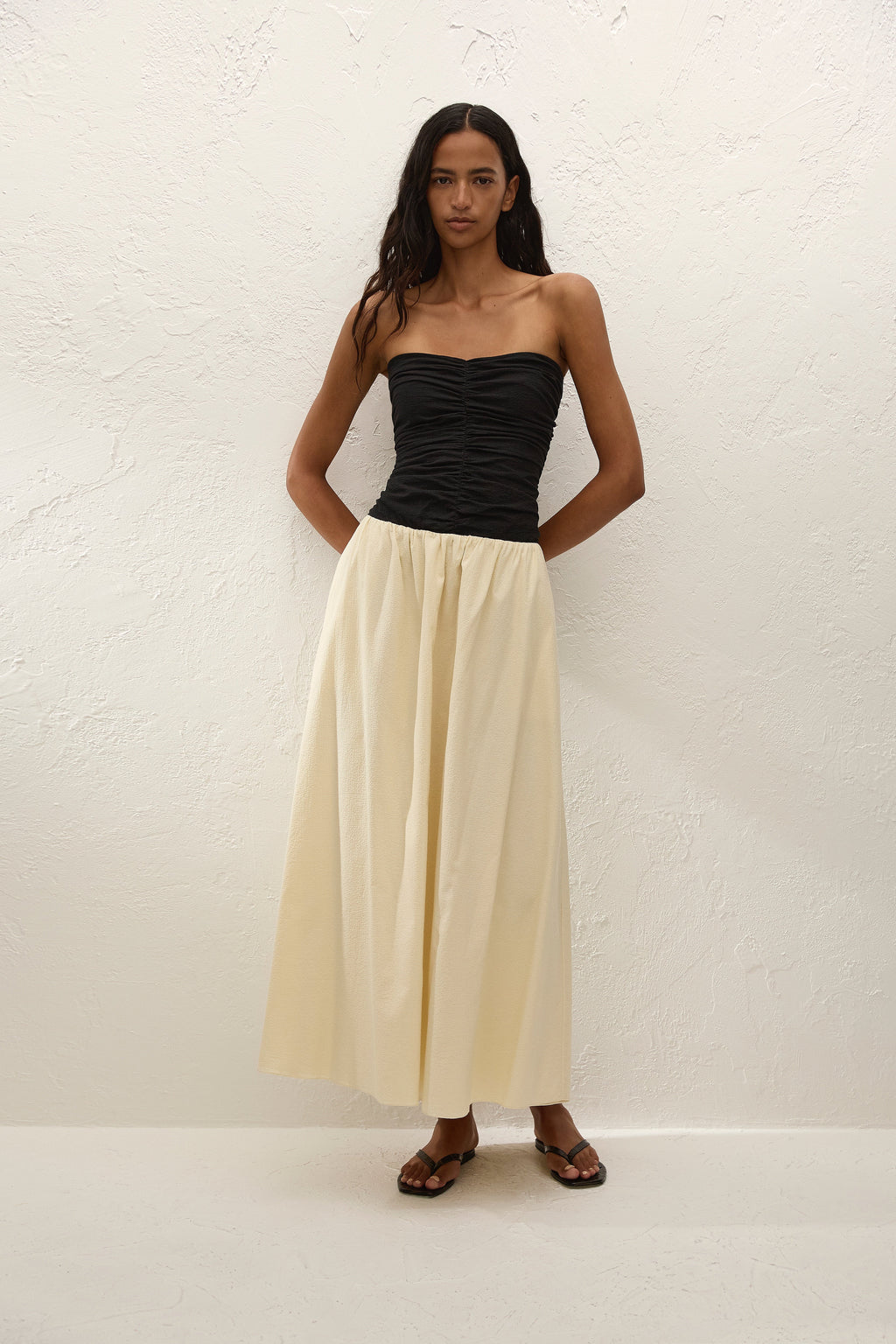 Isolde Sant Roc Maxi Dress Black Milk - Long Relaxed Fit Maxi Dress for Women 0