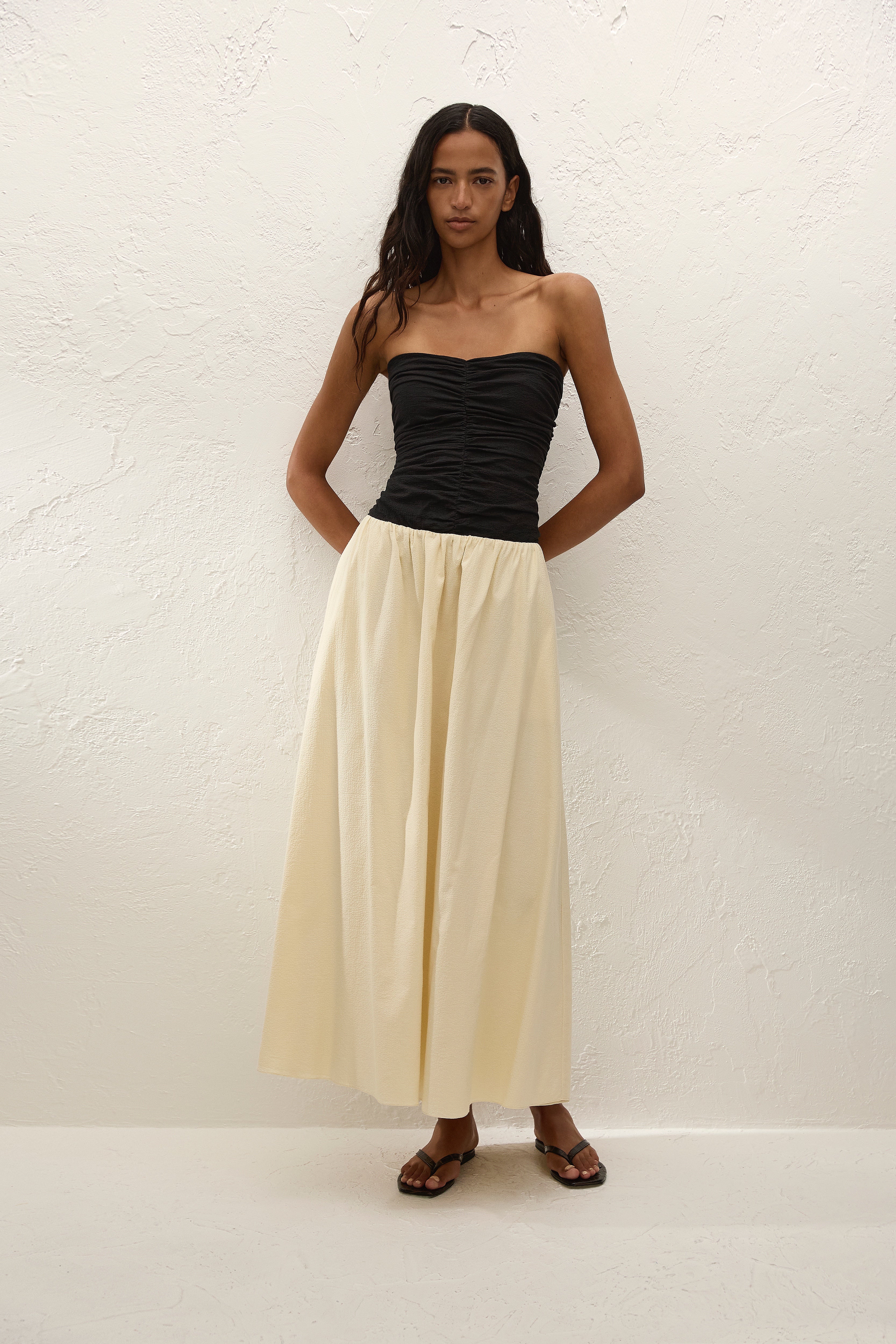 Isolde Sant Roc Maxi Dress Black Milk - Long Relaxed Fit Maxi Dress for Women 0