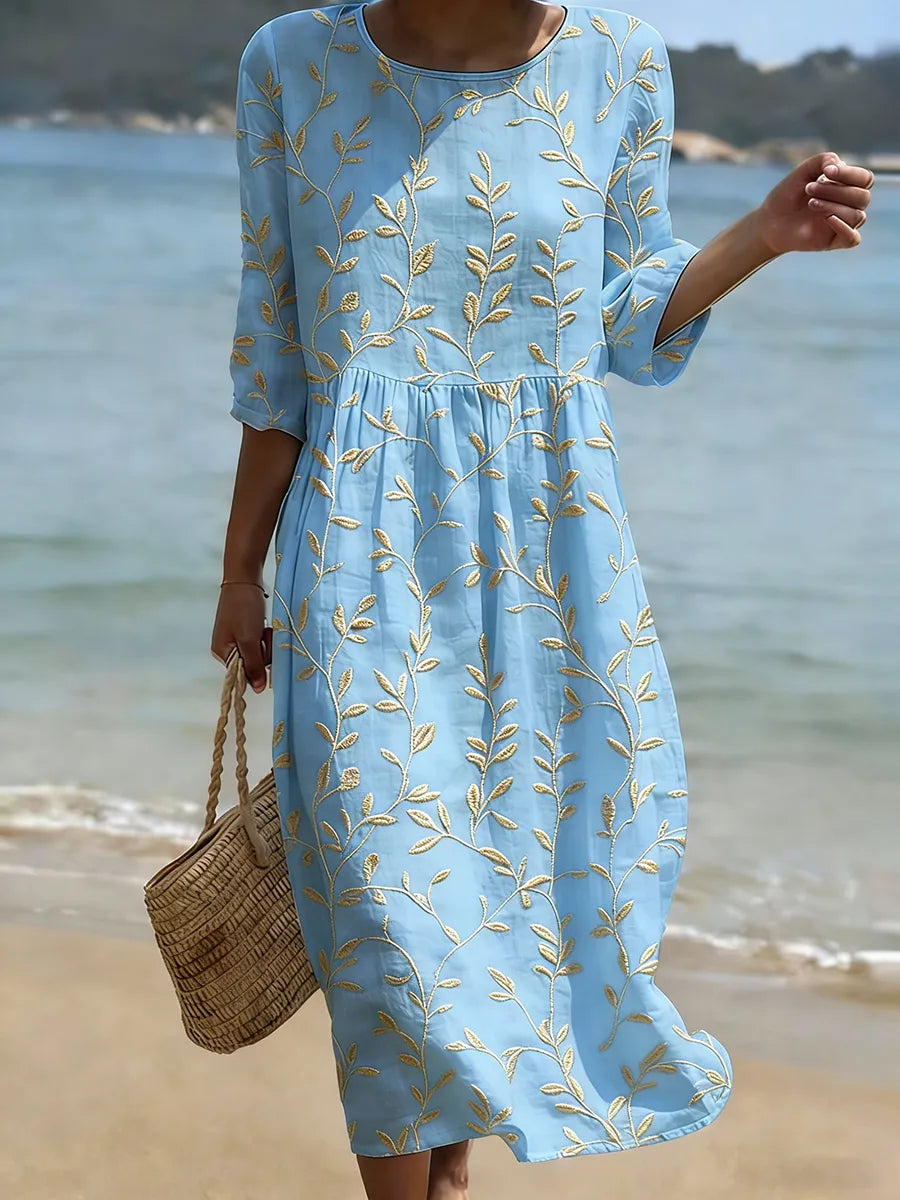 Jade Floral Midi Dress 0