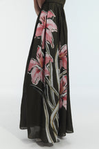 Jareth Maxi Dress - Women's V-Neck Relaxed A-Line Summer Dress in Ramie 2