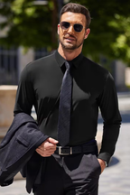 Eliano | Tailored Stretch Shirt – Classic Black