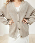 Eve | Women’s Winter Knit Casual Button Up  Cardigan