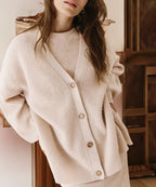 lin | Women’s Winter Knit Casual Button Up  Cardigan