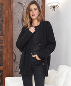 lin | Women’s Winter Knit Casual Button Up  Cardigan