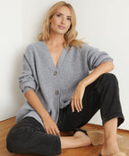 lin | Women’s Winter Knit Casual Button Up  Cardigan
