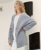 lin | Women’s Winter Knit Casual Button Up  Cardigan