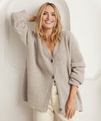 lin | Women’s Winter Knit Casual Button Up  Cardigan